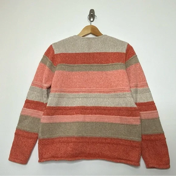 L.L. Bean Multicolor Striped Cardigan - Picture 2 of 5